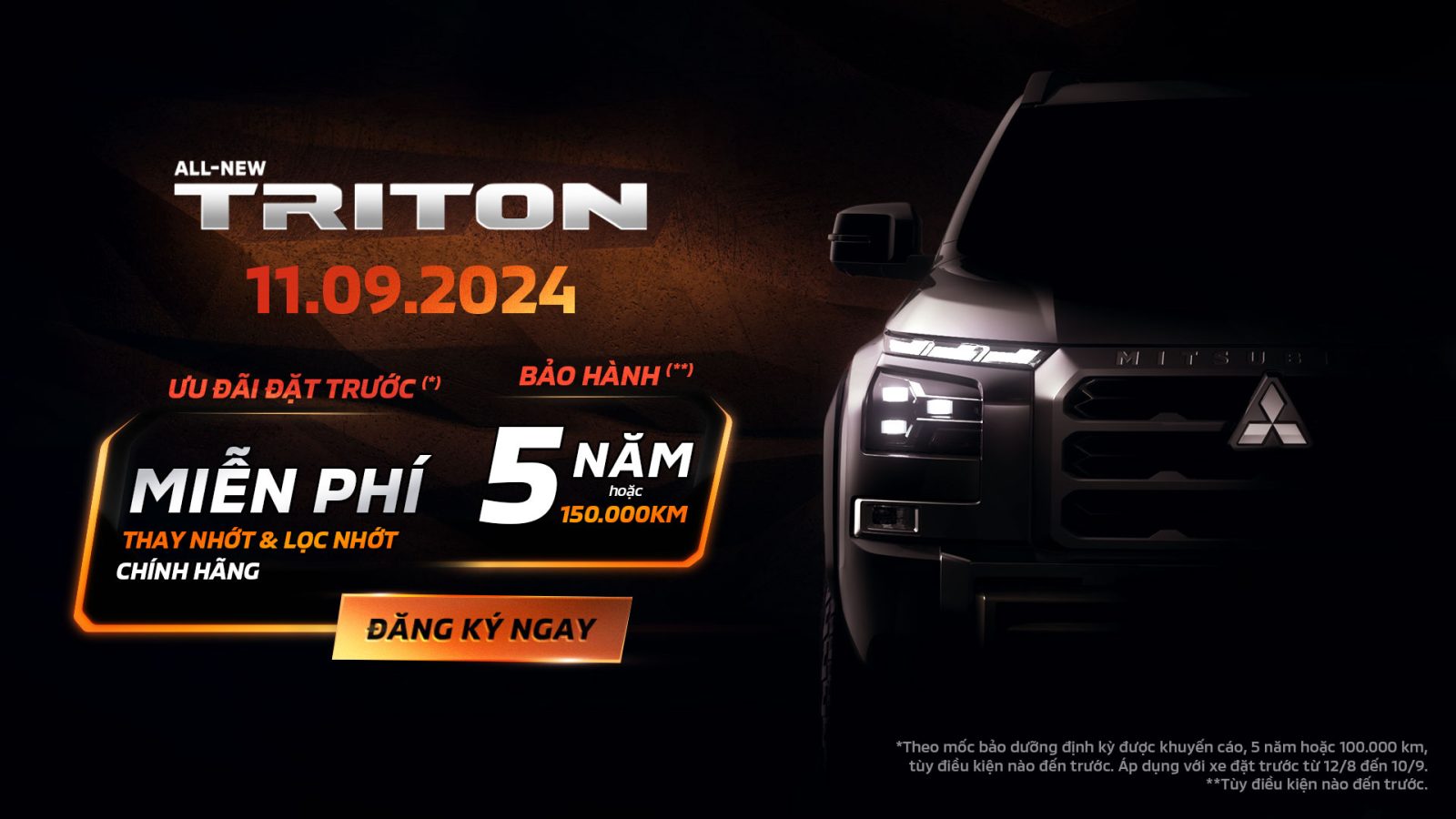 ALL-NEW TRITON SẼ RA MẮT VÀO 11.9.2024– ĐẶT CỌC PRE-BOOKING NHẬN ƯU ĐÃI LỚN TỪ MITSUBISHI